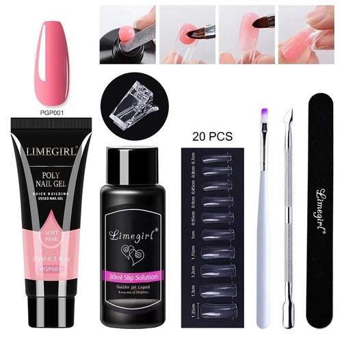 Poly nail gel extension kit - nail,
