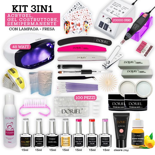 Kit 3in1 acrygel - kit, gel