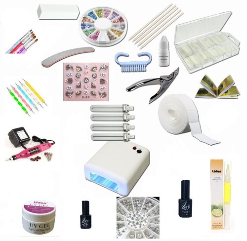 Kit ricostruzione unghie gel - kit,